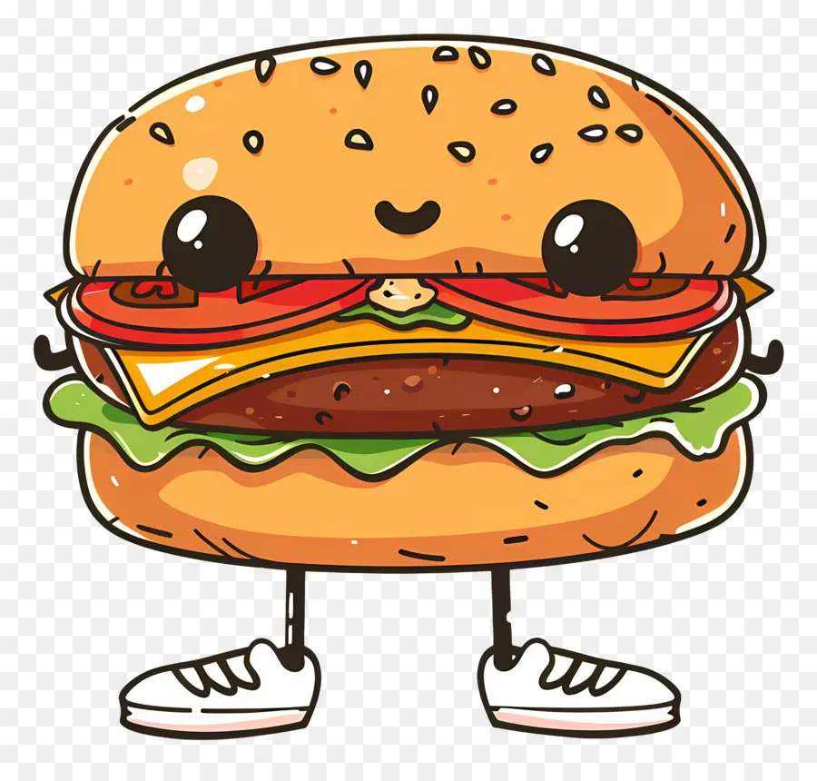 Animasyonlu Burger，Karikatür Burger PNG