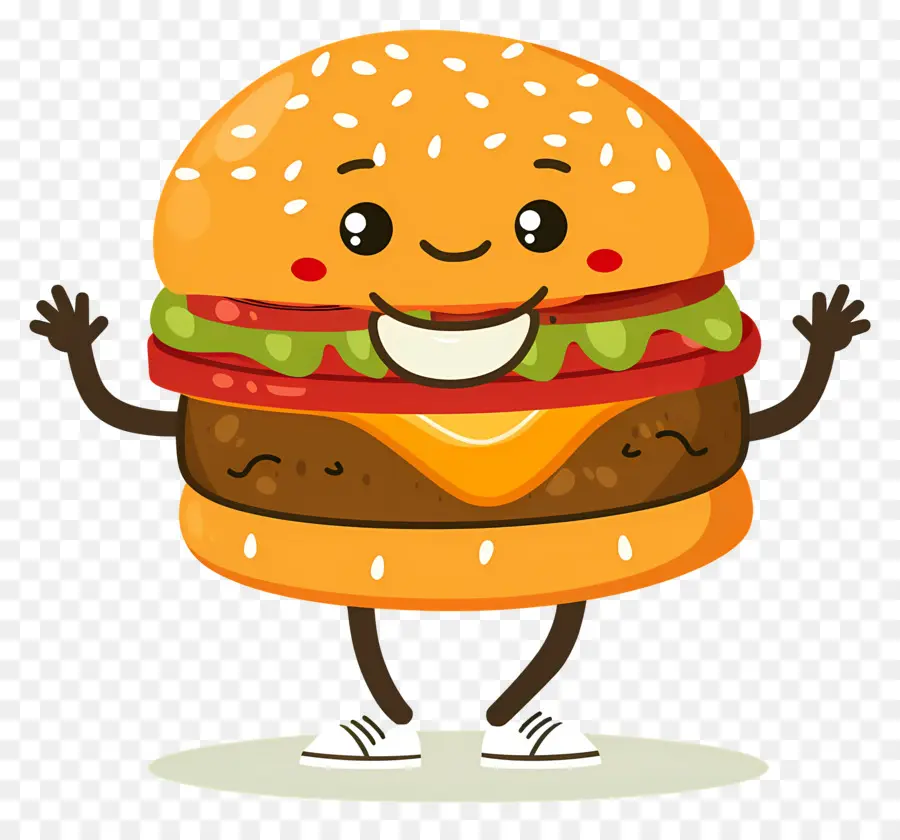 Animasyonlu Burger，Karikatür Burger PNG