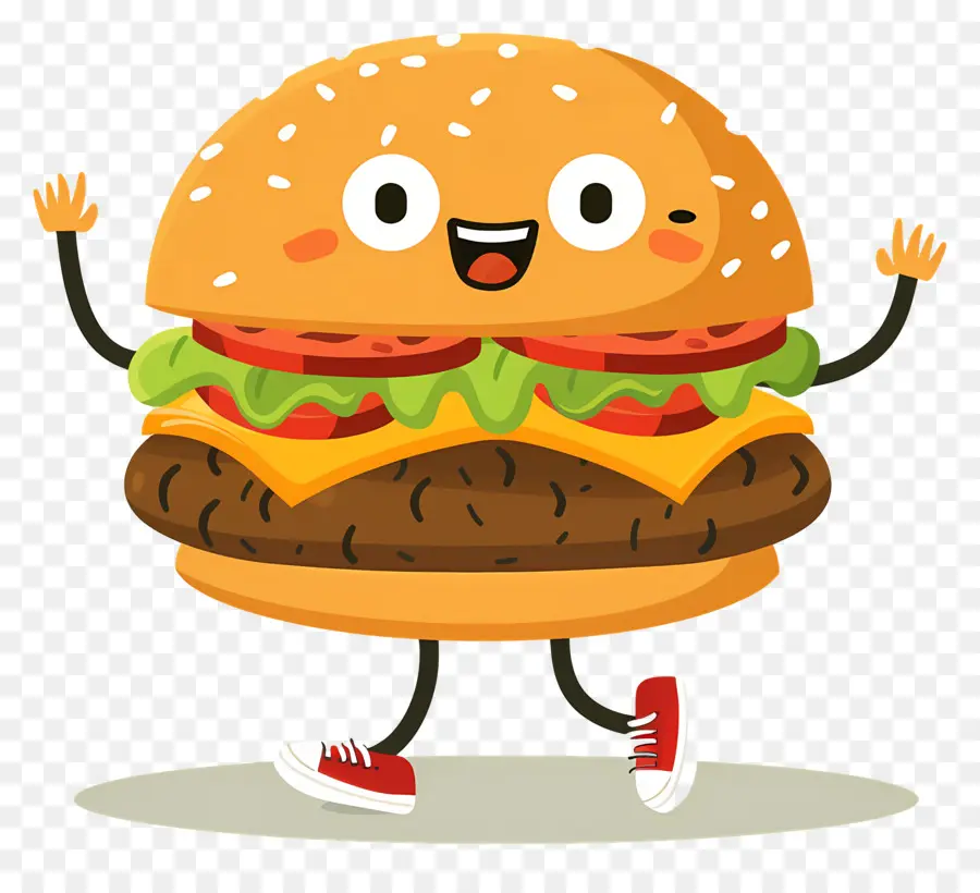 Animasyonlu Burger，Karikatür Burger PNG