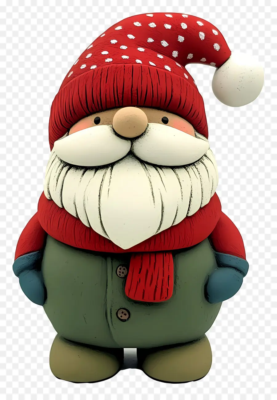 Noel Cücesi，Eşarplı Santa Gnome PNG