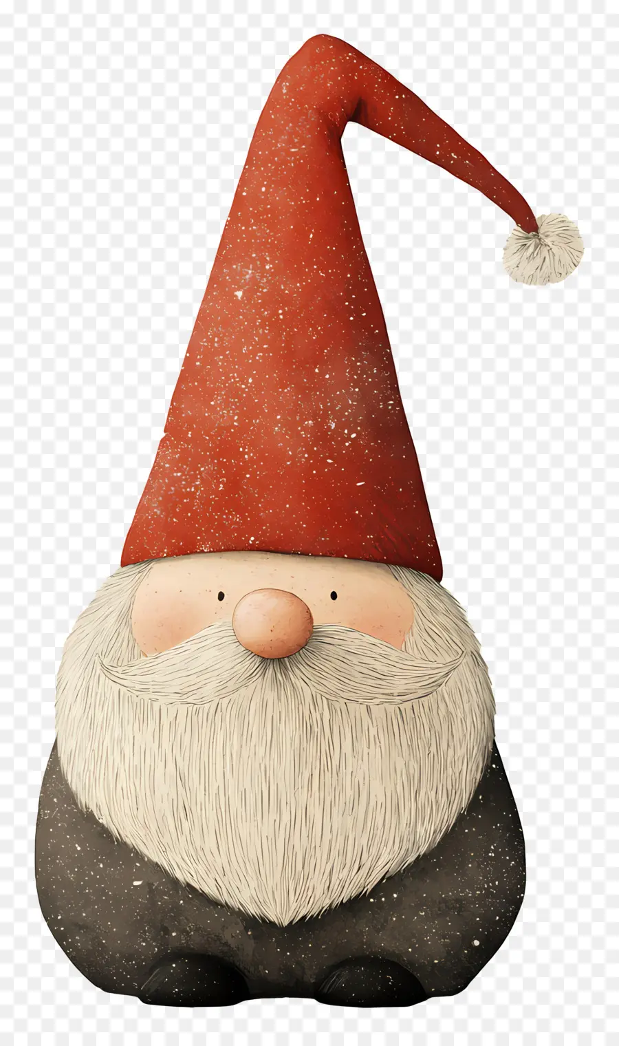 Noel Cücesi，Uzun Şapkalı Santa Gnome PNG