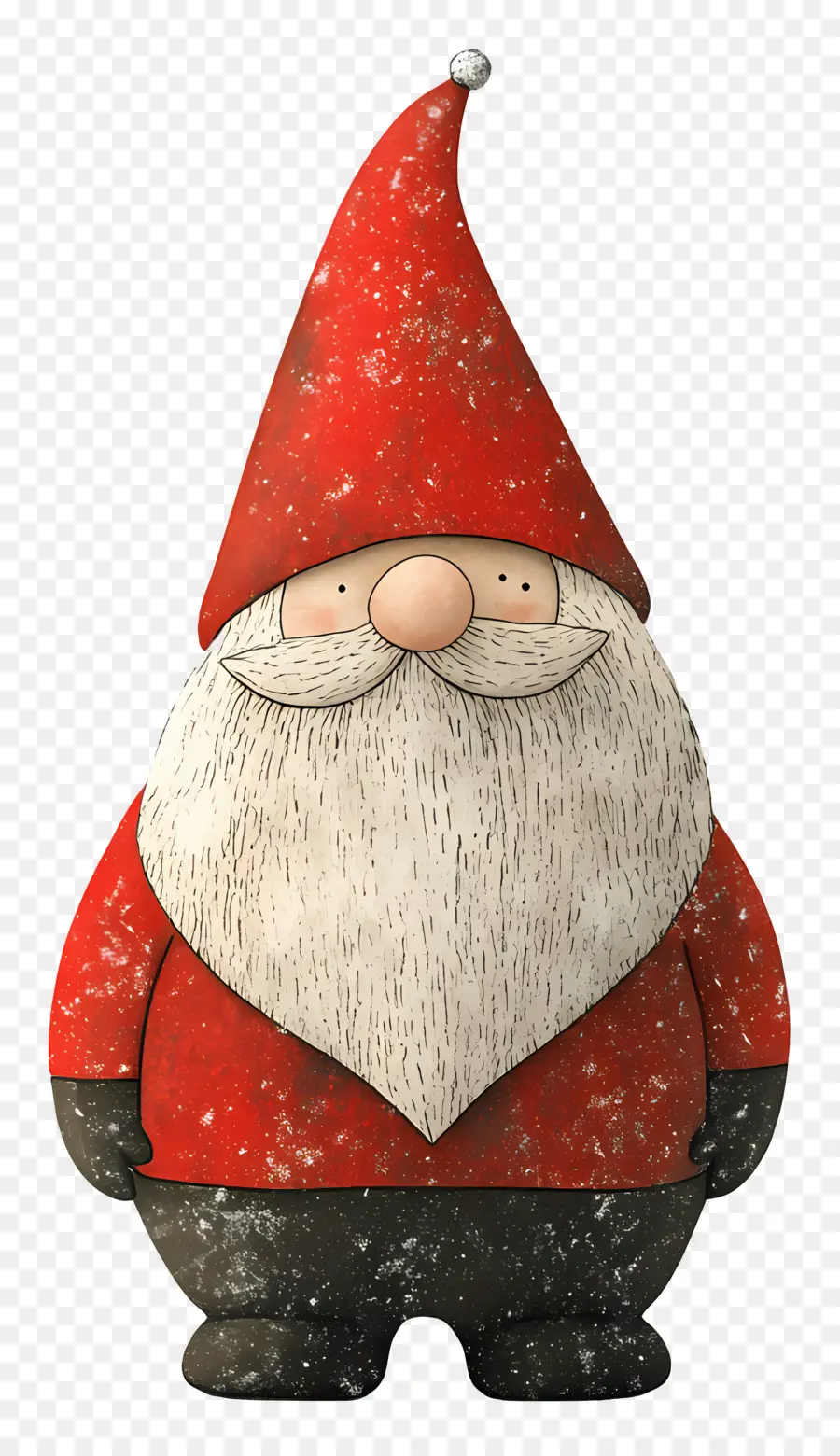 Noel Cücesi，Uzun Şapkalı Santa Gnome PNG