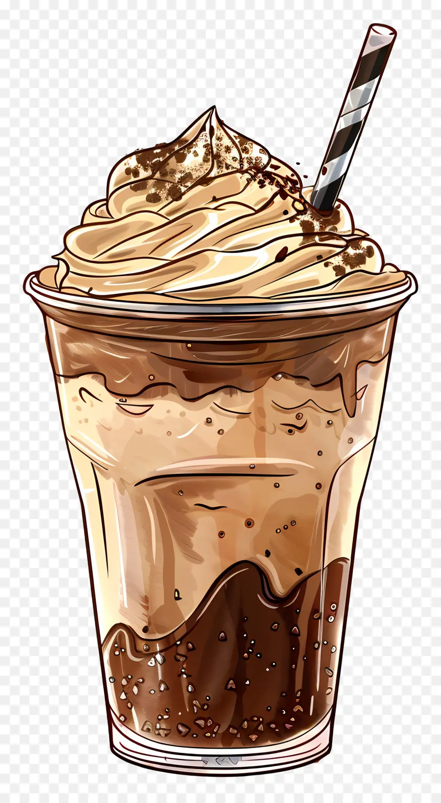 Frappuccino，Çikolatalı Milkshake PNG