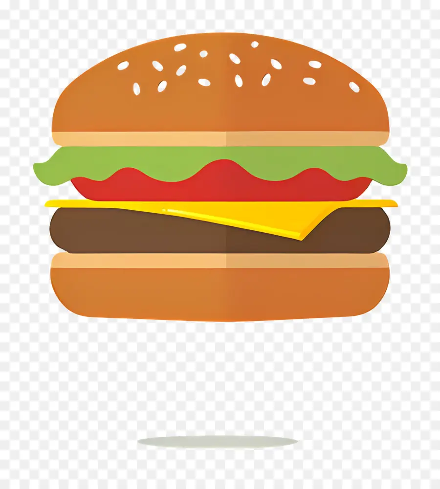 Hamburger Logosu，Basit Burger PNG