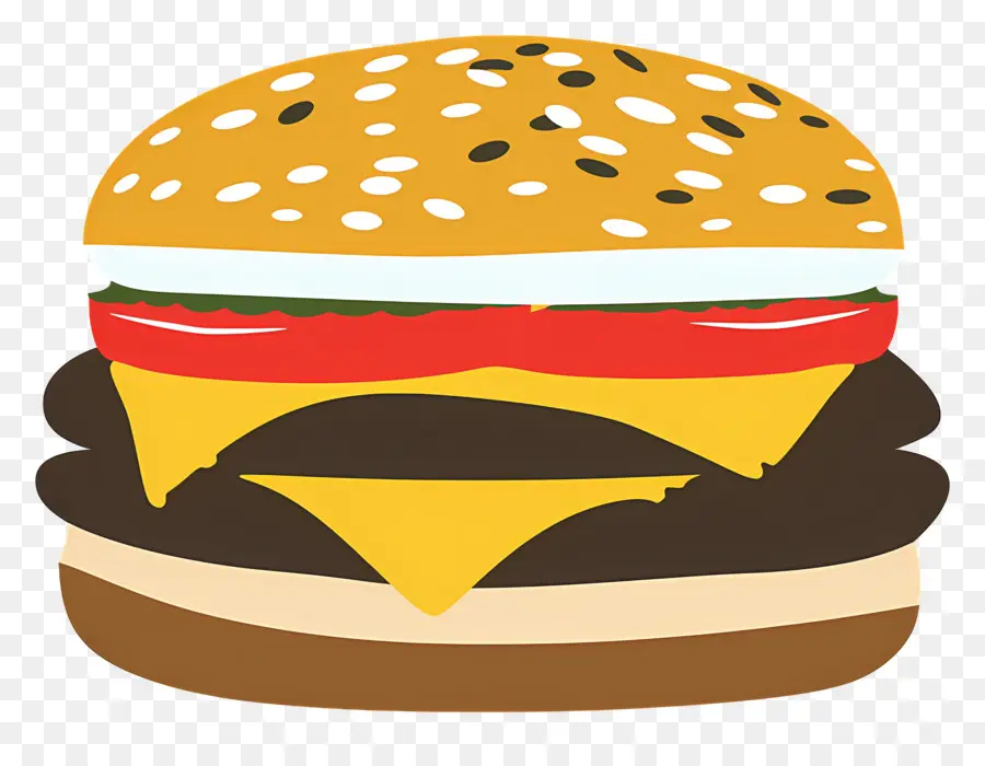 Hamburger Logosu，Renkli Burger PNG