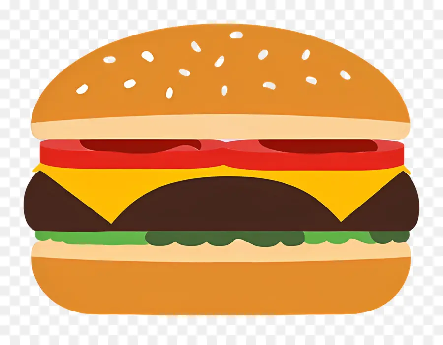 Hamburger Logosu，Renkli Burger PNG