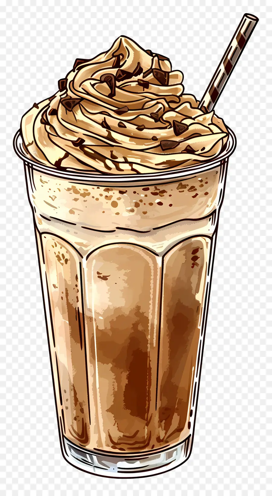 Frappuccino，Çikolatalı Milkshake PNG