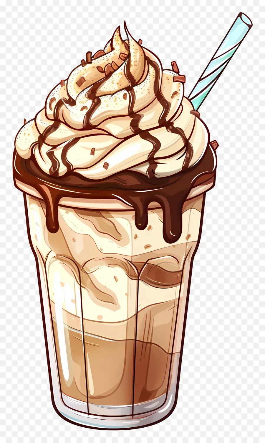 Frappuccino，Çikolatalı Milkshake PNG