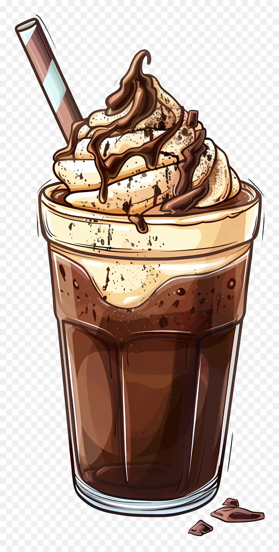 Frappuccino，Çikolatalı Milkshake PNG