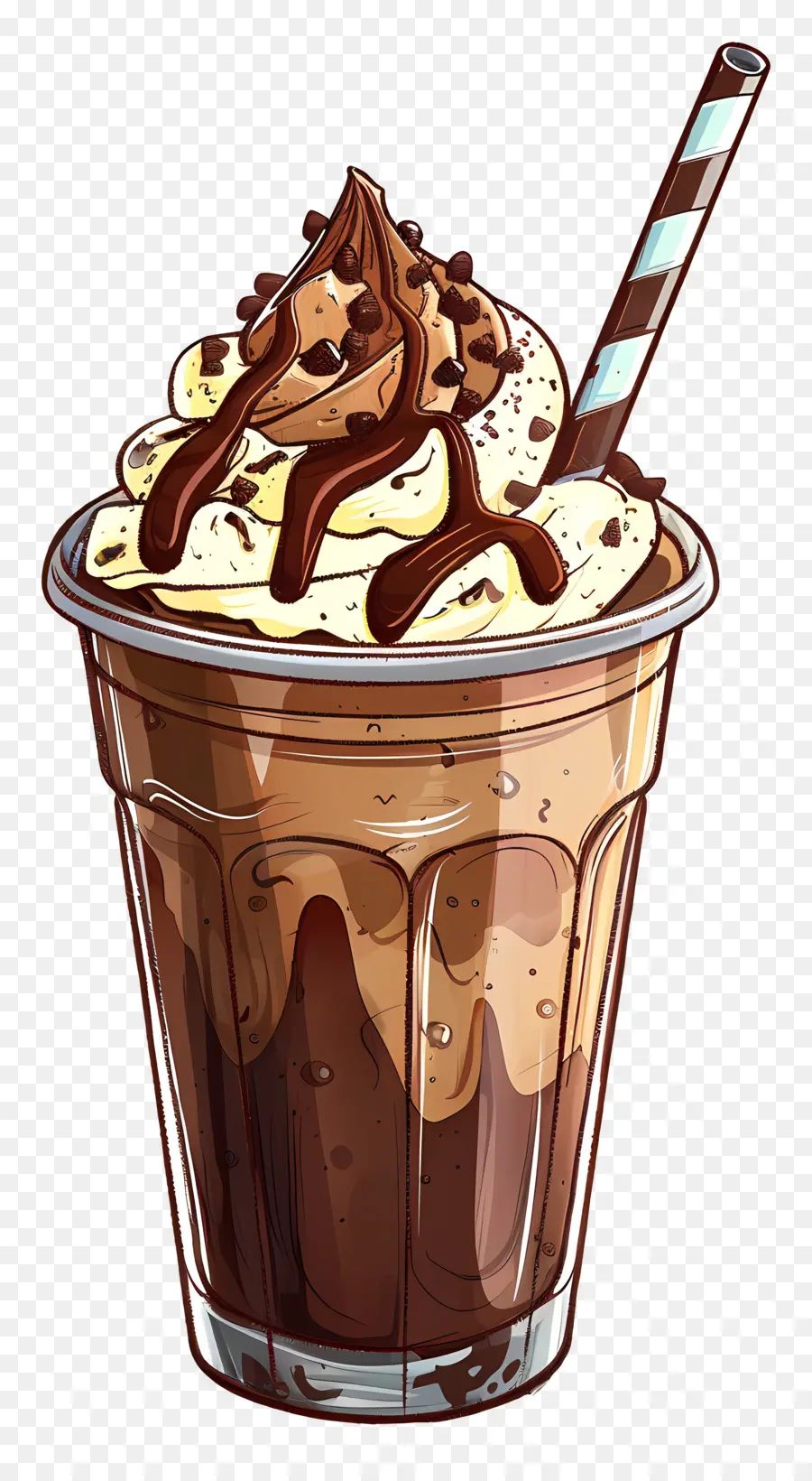 Frappuccino，Çikolatalı Milkshake PNG