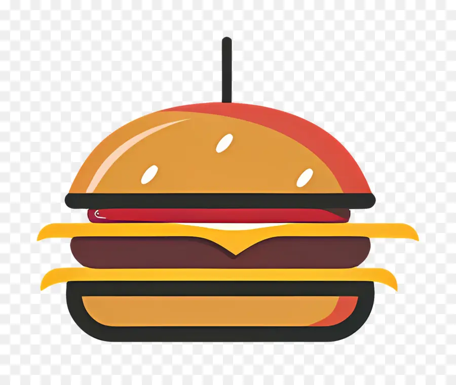 Hamburger Logosu，Basit Burger PNG