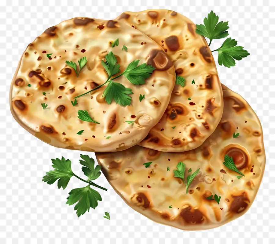 Naan Ekmeği，Otlu Gözleme PNG