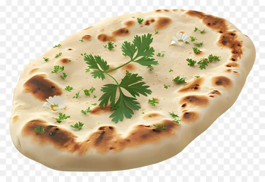 Naan Ekmeği，Kişniş PNG