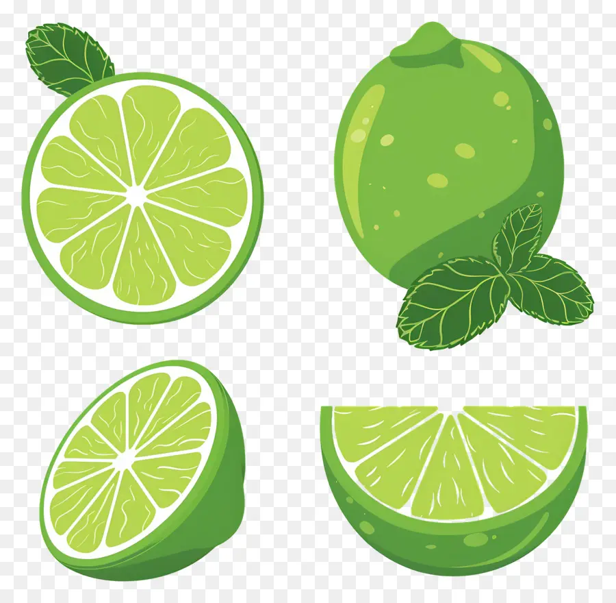 Yeşil Limon，Yeşil Limon Dilim PNG