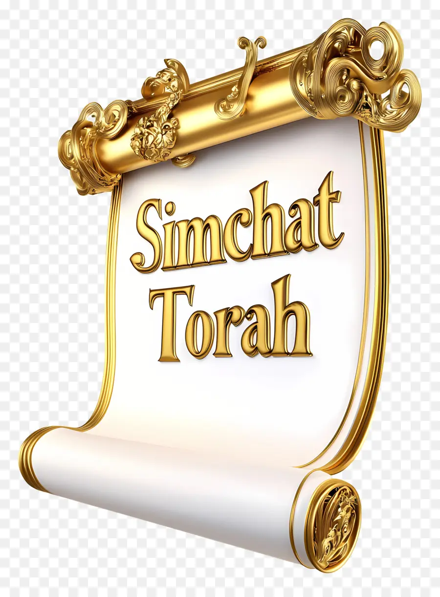 Simchat Tora，Altın Simchat Tora Parşömeni PNG