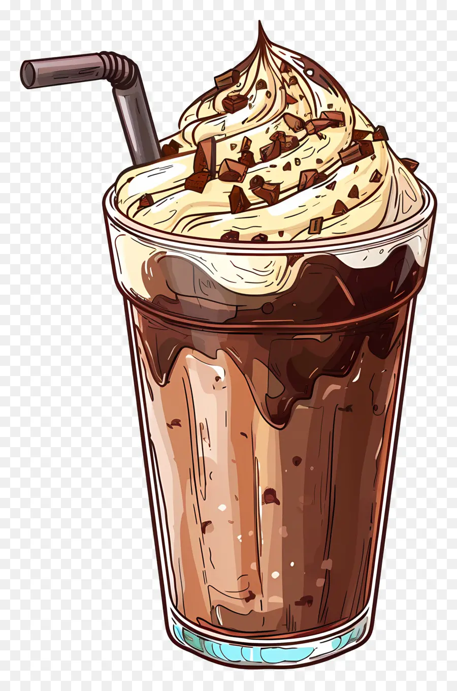 Frappuccino，Çikolatalı Milkshake PNG