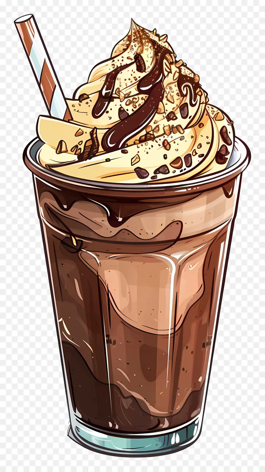 Frappuccino，Çikolatalı Milkshake PNG