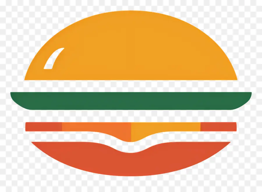 Hamburger Logosu，Minimalist Burger PNG