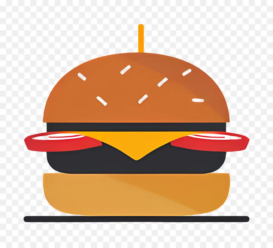 Hamburger Logosu，Basit Burger PNG