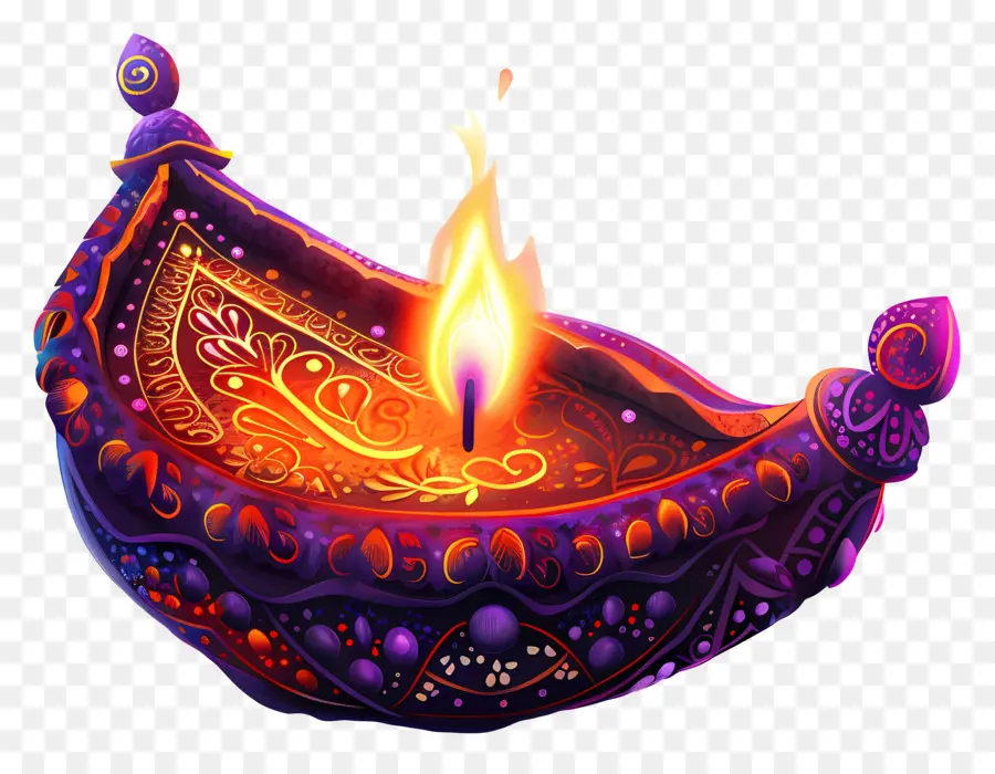 Diwali Lambası，Dekoratif Dia PNG