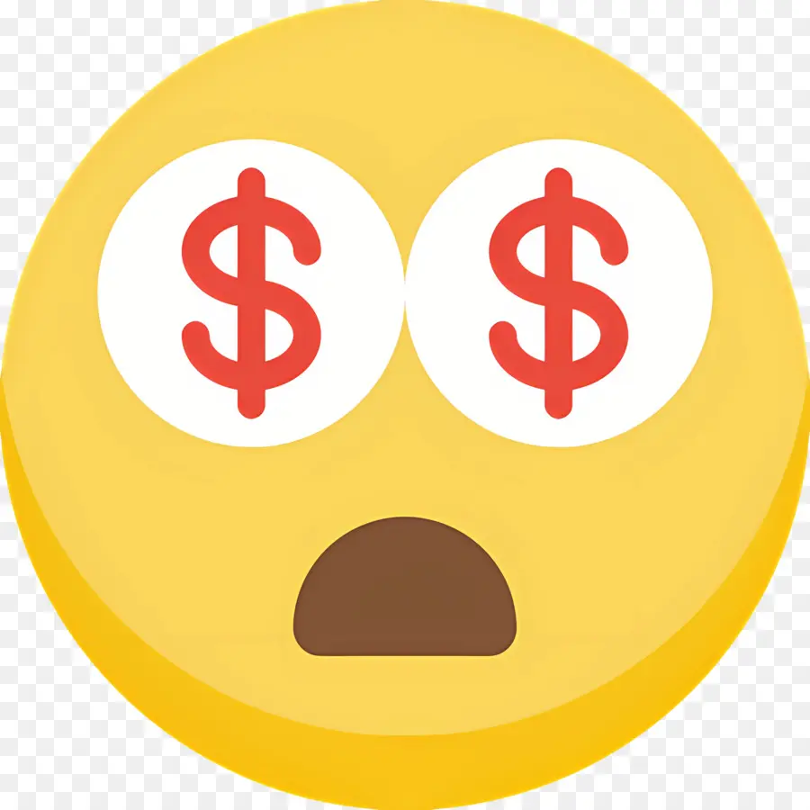 Para，Dolar Gözlü Emoji PNG