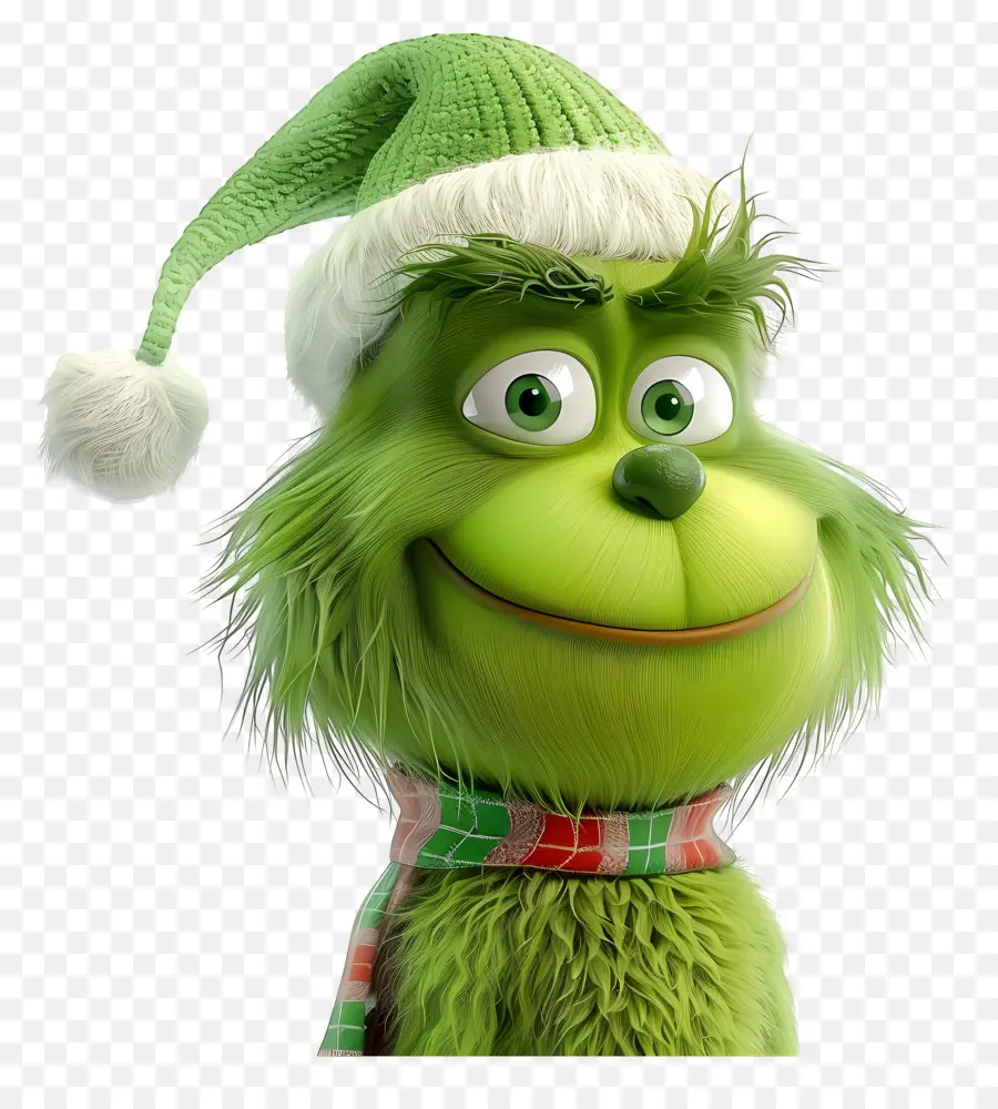 Karikatür Grinch，Yeşil Karakter PNG