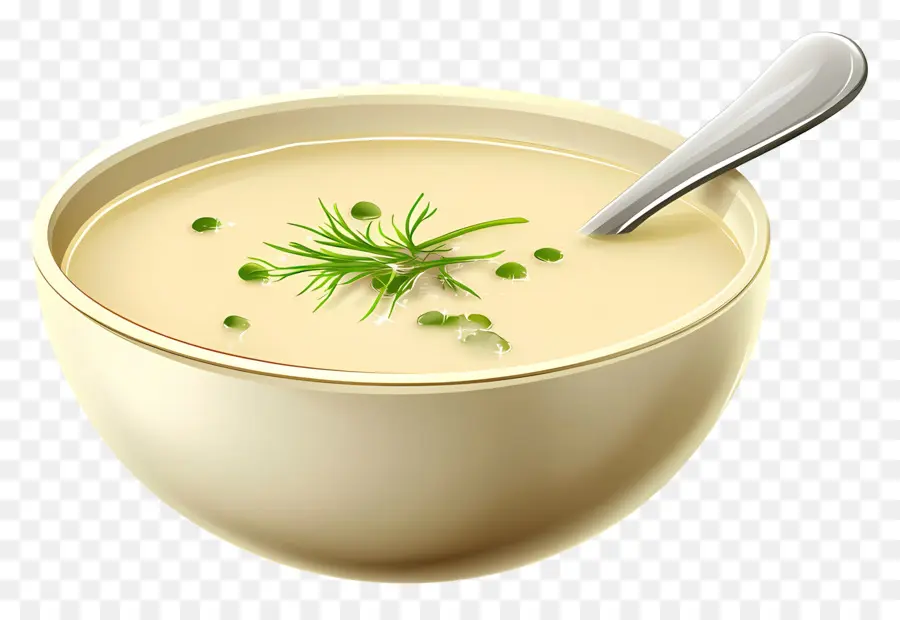 Vichyssoise，Dereotu çorbası PNG