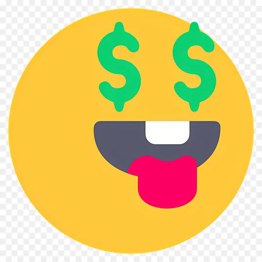 Para，Dolar Gözlü Emoji PNG