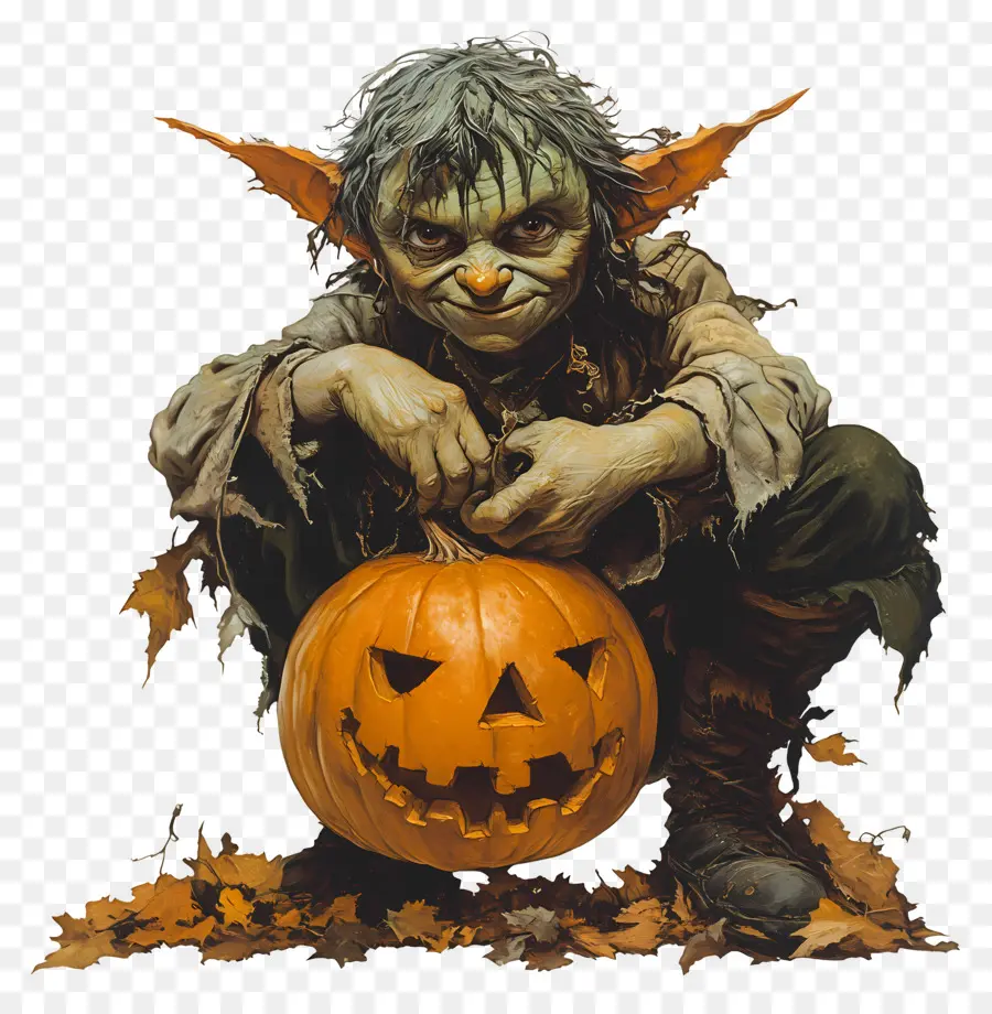 Goblin Balkabağı，Balkabağı Ile Gerçekçi Goblin PNG