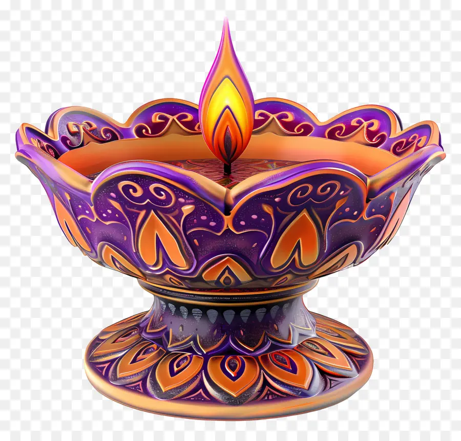 Diwali Lambası，Zarif Dia PNG