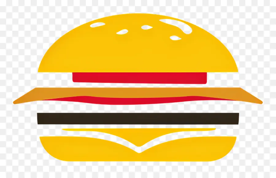 Hamburger Logosu，Basit Burger PNG