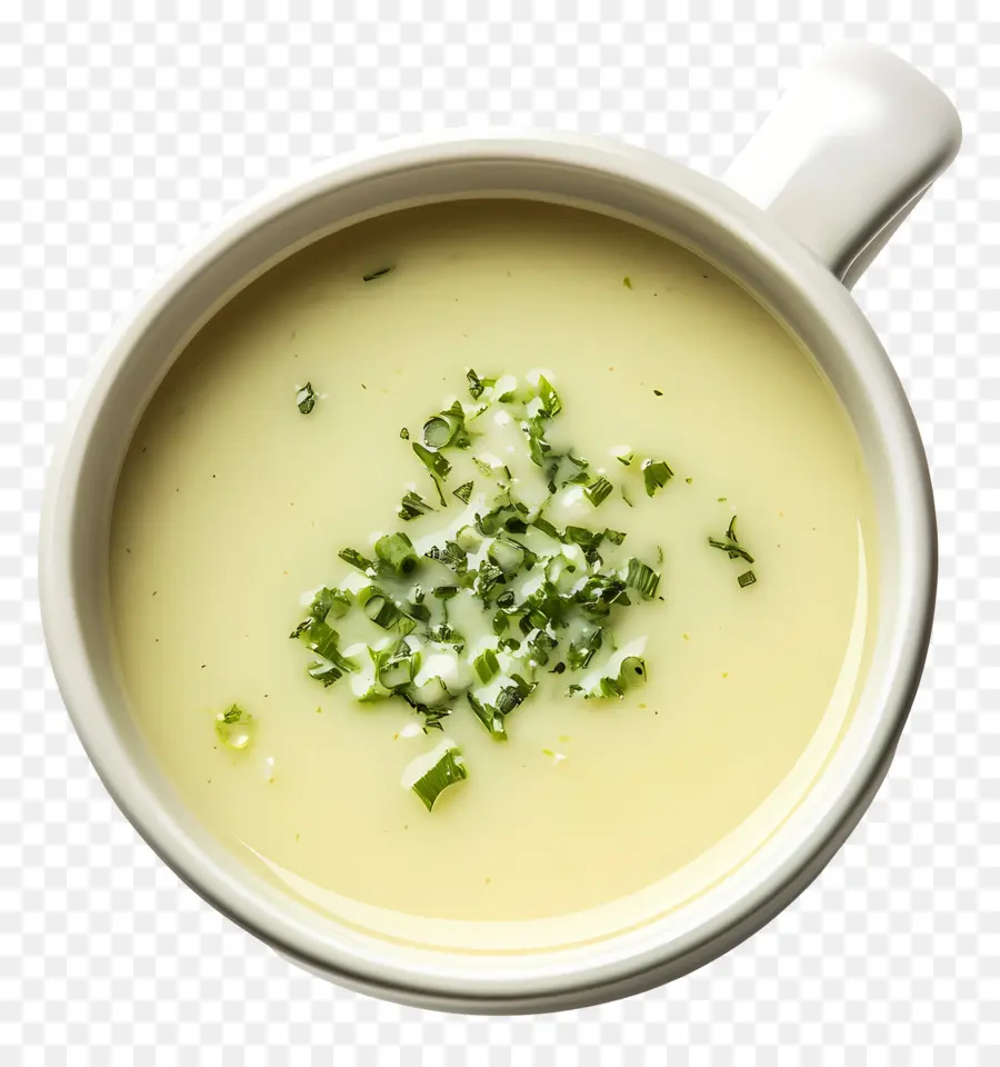 Vichyssoise，Frenk Soğanı çorbası PNG