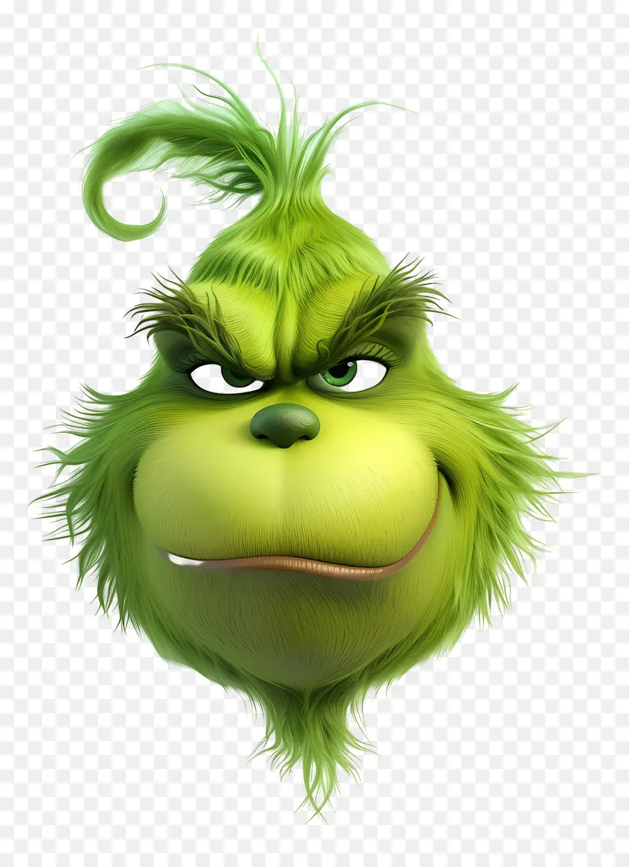 Karikatür Grinch，Yeşil Karakter PNG