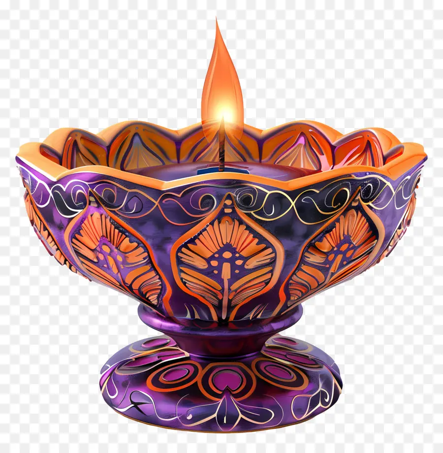 Diwali Lambası，Zarif Dia PNG