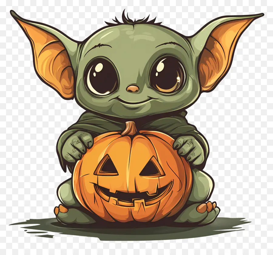 Goblin Balkabağı，Balkabağı Ile Chibi Goblin PNG