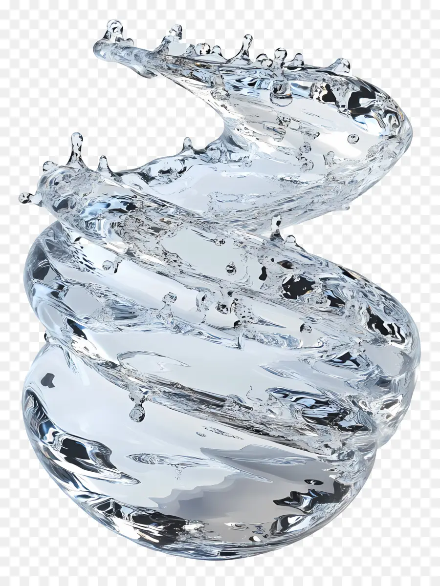 Su Spiral，Şeffaf Su Spirali PNG