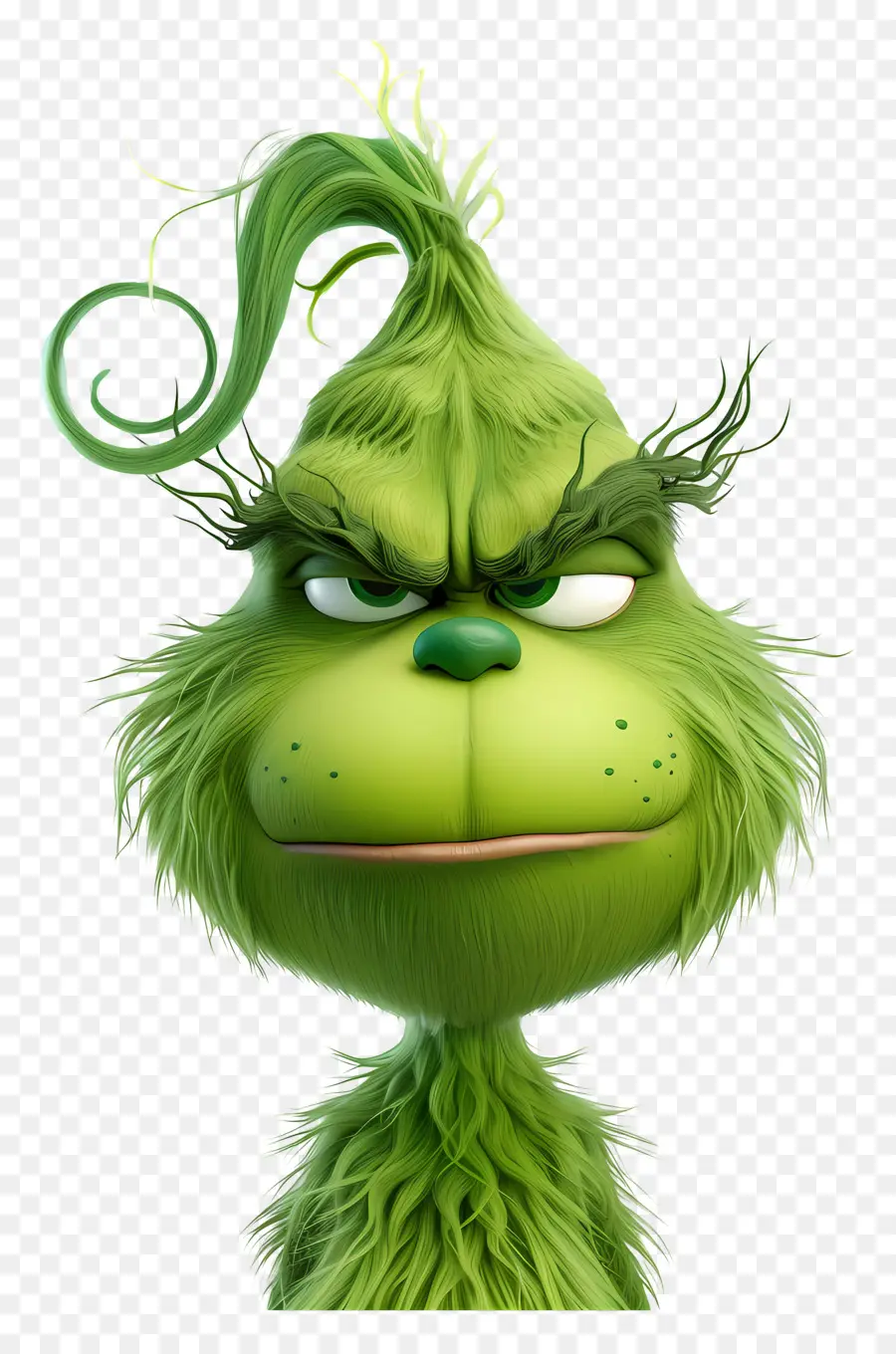 Karikatür Grinch，Yeşil Karakter PNG