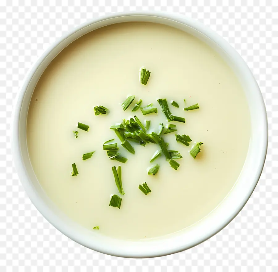 Vichyssoise，Frenk Soğanı çorbası PNG