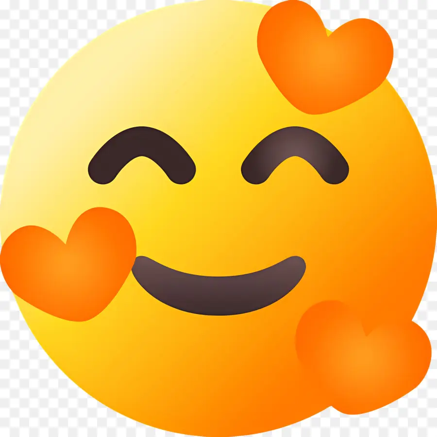 Gülümseme Emojisi，Kalp Gözler Emoji PNG