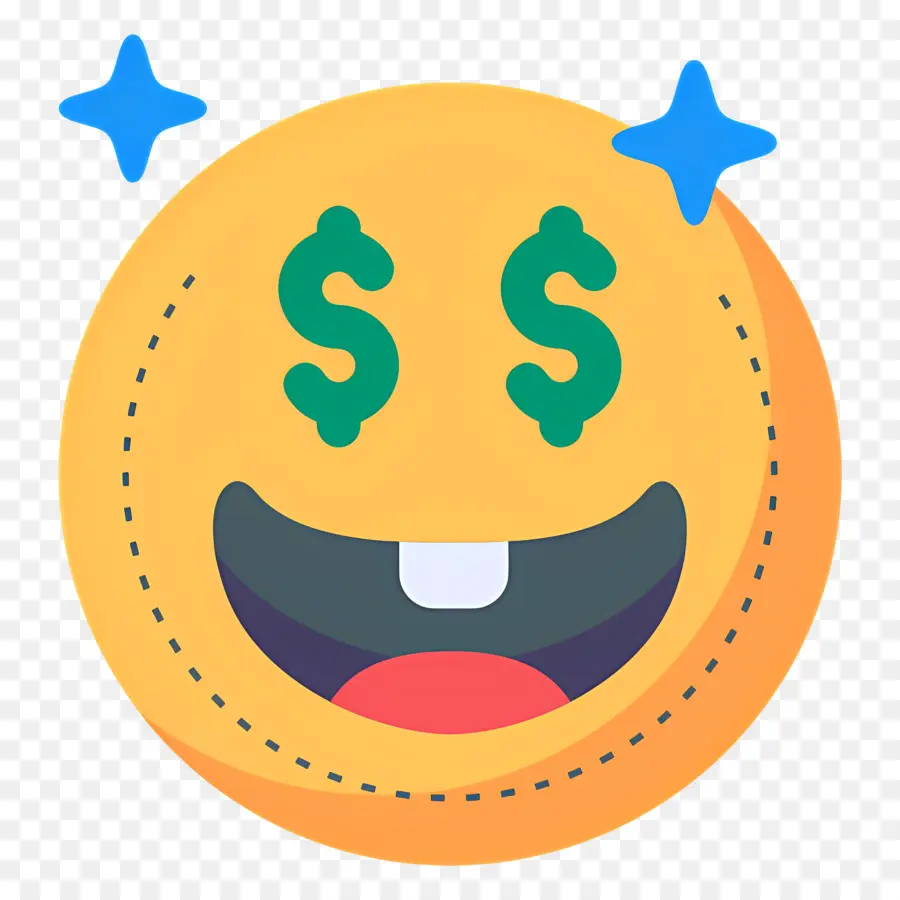 Para，Dolar Gözlü Emoji PNG