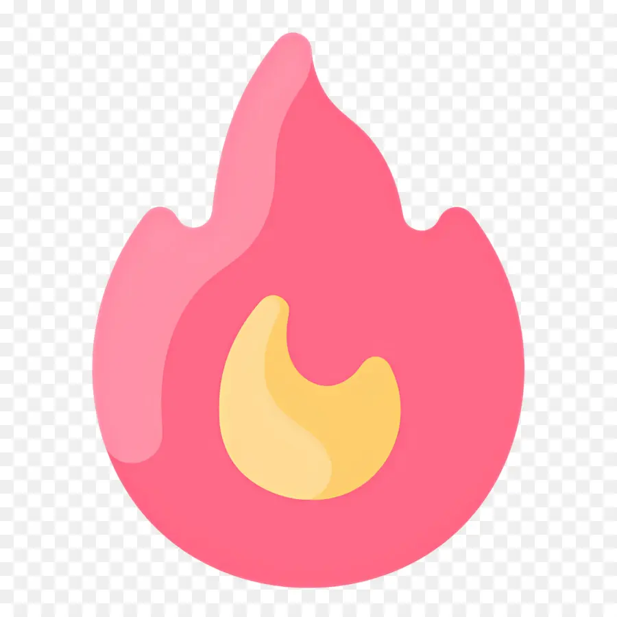 Ateş Emojisi，Pembe Alev PNG