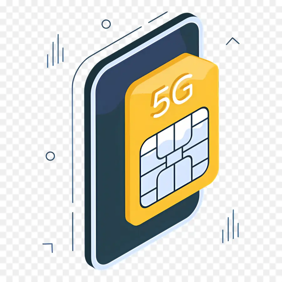 Telefon Hafızası，5g Sim Kart Simgesi PNG