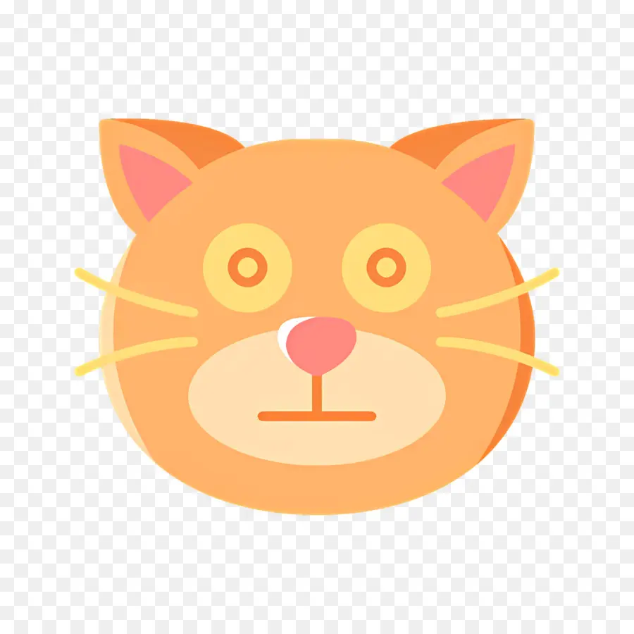 Kedi Emojisi，Kedi Yüzü PNG