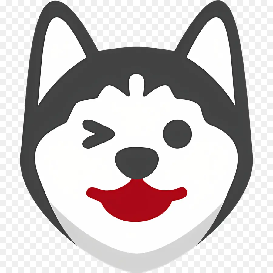 Köpek Emojisi，Göz Kırpan Köpek PNG