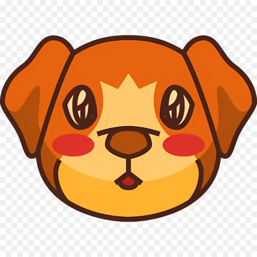 Köpek Emojisi，Kızaran Köpek PNG