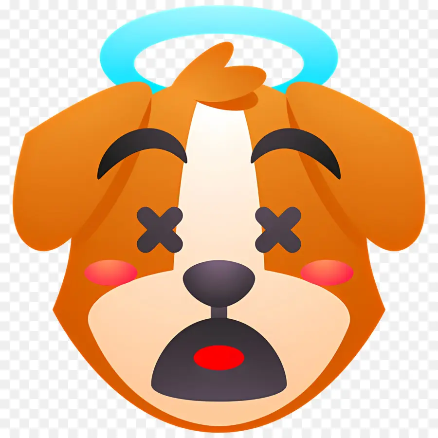 Köpek Emojisi，Melek Köpek PNG