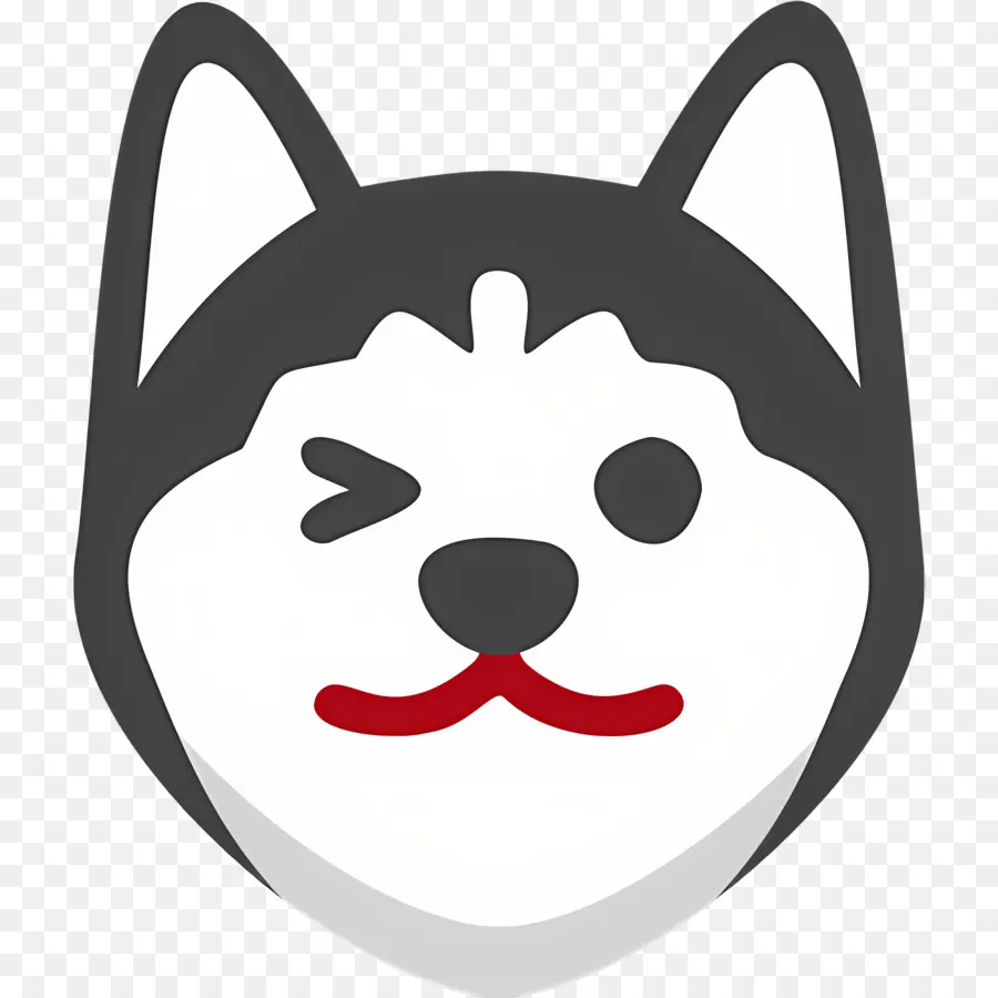 Köpek Emojisi，Göz Kırpan Köpek PNG