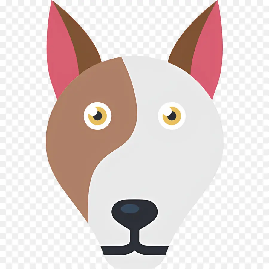 Köpek Emojisi，Kahverengi Ve Beyaz Köpek Yüzü PNG