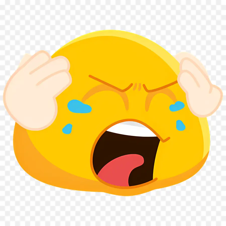 Ağlayan Emoji，Ağlayan Yüz PNG