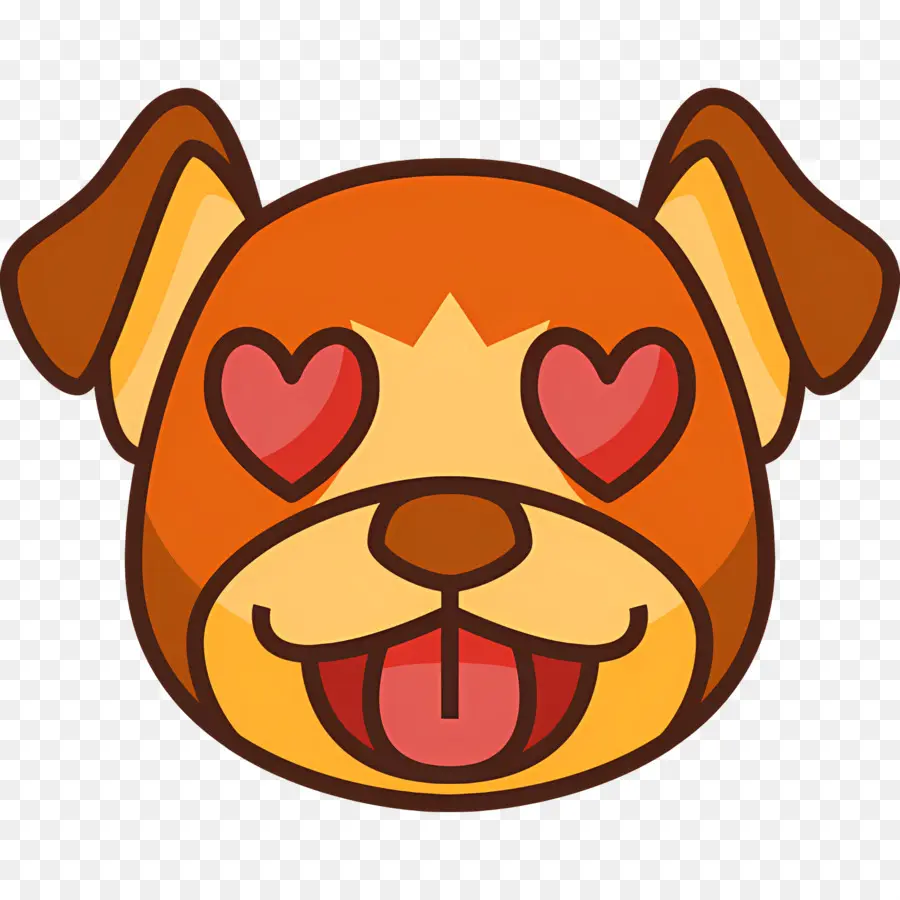 Köpek Emojisi，Aşk Köpeği PNG